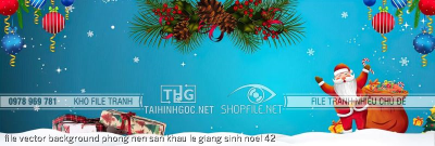 file vector background phong nen san khau le giang sinh noel 42