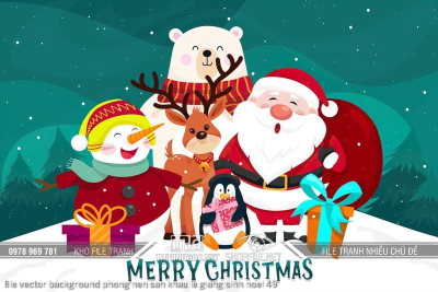 file vector background phong nen san khau le giang sinh noel 49