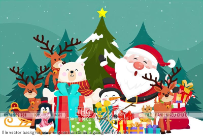 file vector background phong nen san khau le giang sinh noel 50