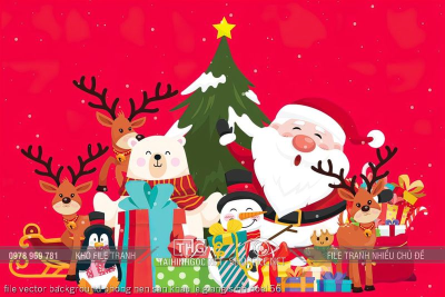 file vector background phong nen san khau le giang sinh noel 56