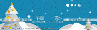 file vector background phong nen san khau le giang sinh noel 6