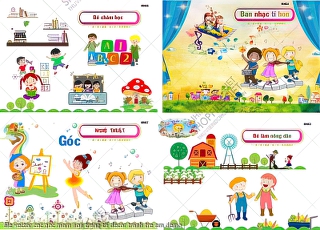 file vector cac goc mam non trang tri decor tranh tre em