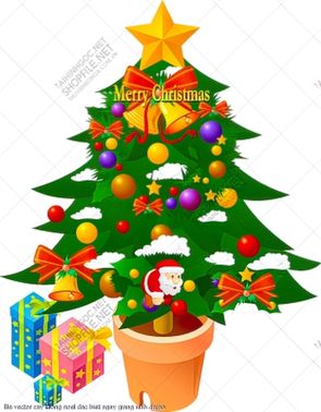 file vector cay thong noel dac biet ngay giang sinh