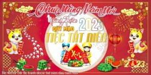 file vector cdr fle tranh decor tat nien dau nam moi