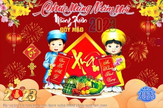 file vector cdr nen nam moi decor nghe thuat chao xuan quy mao
