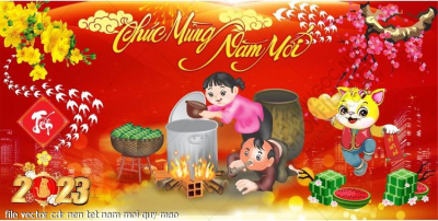 file vector cdr nen tet nam moi quy mao