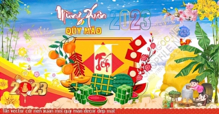 file vector cdr nen xuan moi quy mao decor dep mat