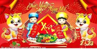 file vector cdr phong nen tet nam moi quy mao