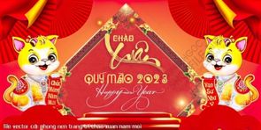 file vector cdr phong nen trang tri chao xuan nam moi