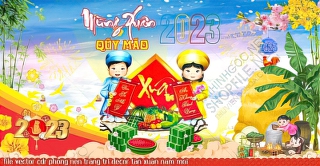 file vector cdr phong nen trang tri decor tan xuan nam moi