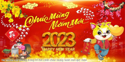 file vector cdr phong trang tri boi canh chao mung xuan moi quy mao