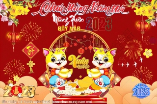 file vector cdr tranh nghe thuat decor chuc mung nam moi