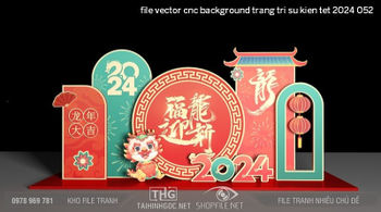 file vector cnc background trang tri su kien tet 2024 052