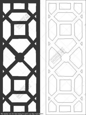 file vector cnc chi tiet trang tri canh cua dep mat