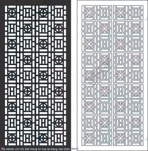 file vector cnc chi tiet trang tri cua so hang rao chan