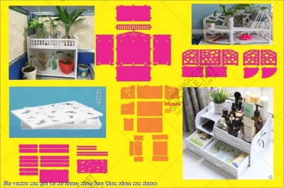 file vector cnc gia ke de nhieu chau hoa khac nhau cnc