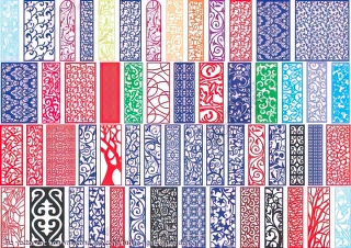 file vector cnc hoa van cong rao cong tuong nghe thuat