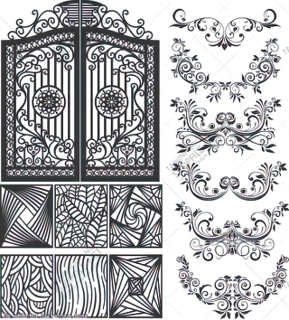 file vector cnc hoa van cua