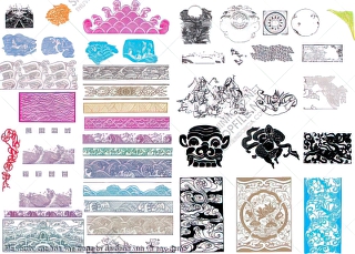 file vector cnc hoa van trang tri da dang xua va nay