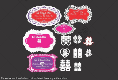 file vector cnc khanh dam cuoi moi nhat decor nghe thuat