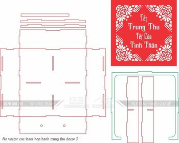 file vector cnc laser hop banh trung thu decor 3