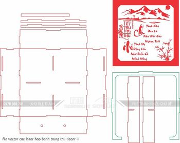 file vector cnc laser hop banh trung thu decor 4