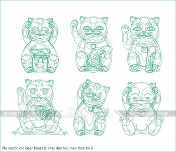 file vector cnc laser lieng tet khac dua hau meo than tai 6