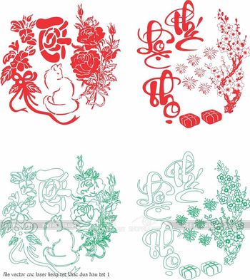 file vector cnc laser lieng tet khac dua hau tet 1