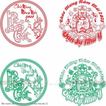 file vector cnc laser lieng tet khac dua hau tet 12