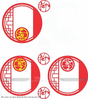 file vector cnc laser lieng tet khac dua hau tet 120