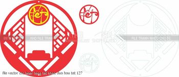 file vector cnc laser lieng tet khac dua hau tet 127