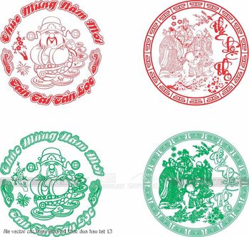 file vector cnc laser lieng tet khac dua hau tet 13