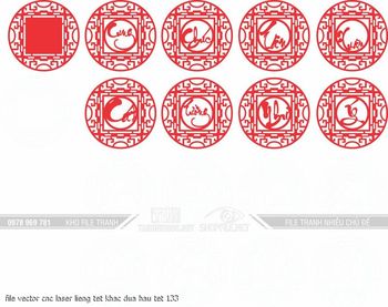 file vector cnc laser lieng tet khac dua hau tet 133