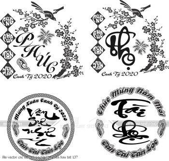 file vector cnc laser lieng tet khac dua hau tet 137