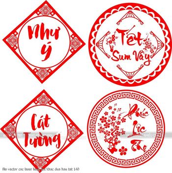 file vector cnc laser lieng tet khac dua hau tet 140
