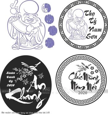 file vector cnc laser lieng tet khac dua hau tet 145