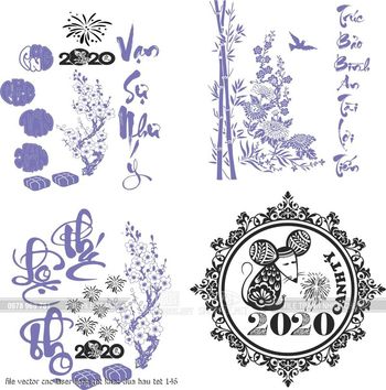 file vector cnc laser lieng tet khac dua hau tet 146