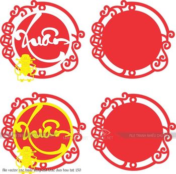 file vector cnc laser lieng tet khac dua hau tet 150