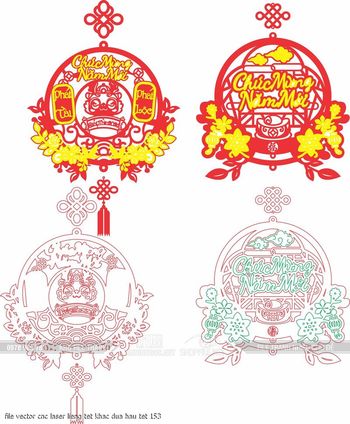 file vector cnc laser lieng tet khac dua hau tet 153