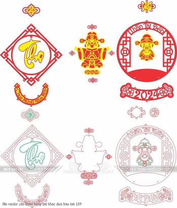 file vector cnc laser lieng tet khac dua hau tet 159