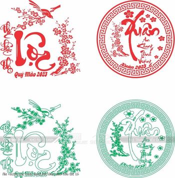 file vector cnc laser lieng tet khac dua hau tet 16