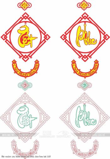 file vector cnc laser lieng tet khac dua hau tet 160