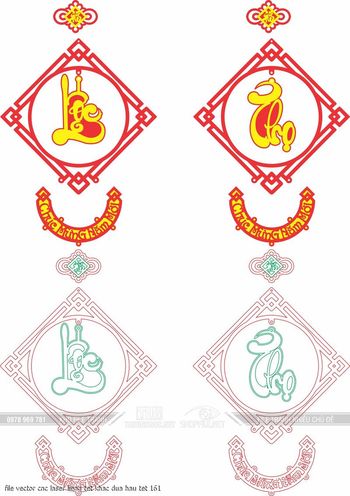 file vector cnc laser lieng tet khac dua hau tet 161