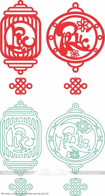 file vector cnc laser lieng tet khac dua hau tet 164