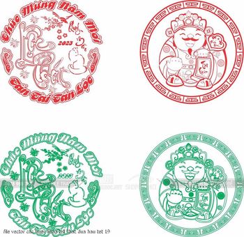 file vector cnc laser lieng tet khac dua hau tet 19