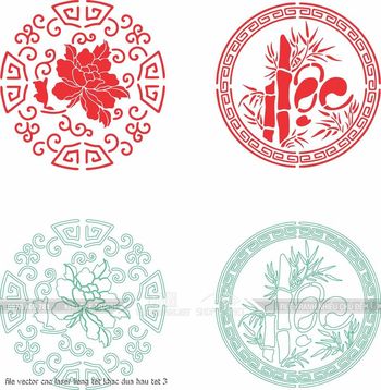 file vector cnc laser lieng tet khac dua hau tet 3