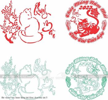 file vector cnc laser lieng tet khac dua hau tet 5