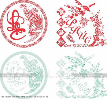 file vector cnc laser lieng tet khac dua hau tet 56