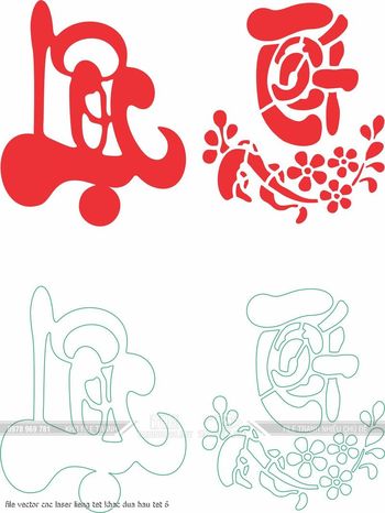 file vector cnc laser lieng tet khac dua hau tet 6