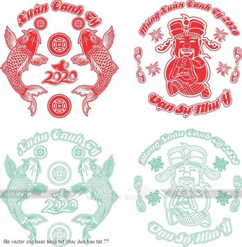 file vector cnc laser lieng tet khac dua hau tet 77